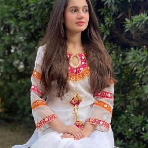 New Women’s Collection - Handmade Zaari Beads & Gotta Work Organza Shirt with Matching Organza Dupatta – Unstitched 2-Piece Dress