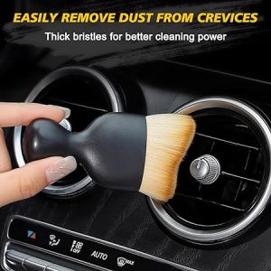 Car interior cleaning brush