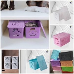 New Smiley Basket With Cap (3 pcs)