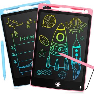 Multi Color Kids Paperless Electric Cell Operate Writing Tablet with Box Multi color 8.5inch