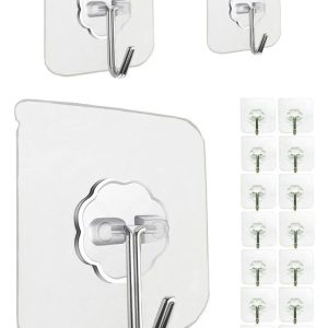 No-Drill Removable Shelf Hook – Multi-Purpose Adhesive Wall Hook