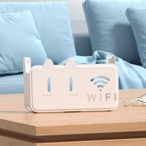 Wall Mount Modem Holder – Router Organizer & Cable Management Box