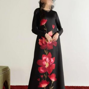 3-Piece Dress – Organza Hand-Painted Shirt & Dupatta with Khatan Trouser