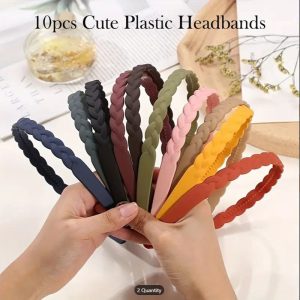 Non-Slip colourful braid Headbands for Women & Men