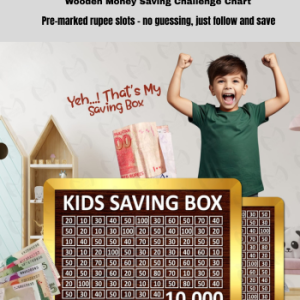 100,000 PKR Money Saving Box – Fun & Visual Savings Tracker for All Ages
